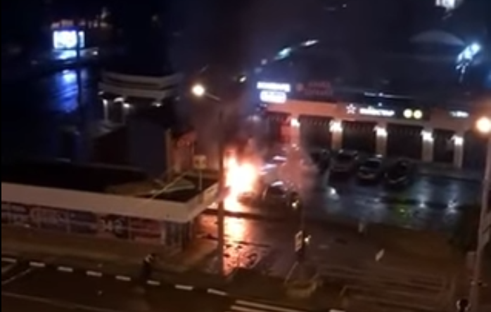 Пожар Харьков: сигаретный киоск сгорел ночью